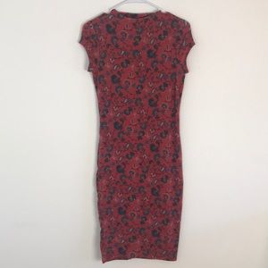 Midi paisley print dress